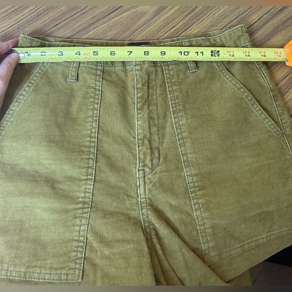 Urban Outfitters BDG Olive Green Cropped Corduroy Pants Workwear Utility 6/29 - Picture 9 of 9